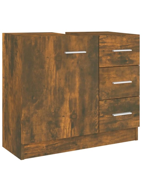 Skříňka pod umyvadlo kouřový dub 63x30x54 cm kompozitní dřevo