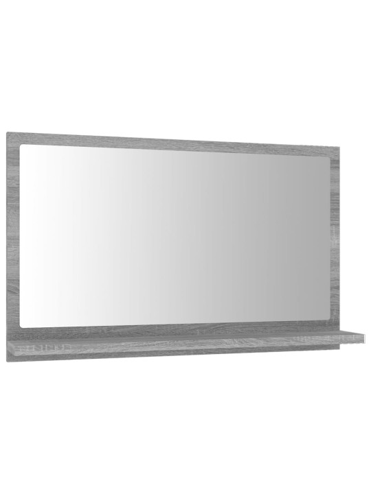Koupelnové zrcadlo šedé sonoma 60x10,5x37 cm kompozitní dřevo