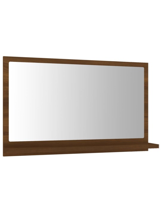 Koupelnové zrcadlo hnědý dub 60x10,5x37 cm kompozitní dřevo