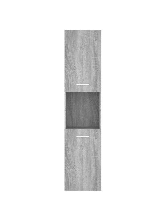 Koupelnová skříňka šedá sonoma 30x30x130 cm kompozitní dřevo