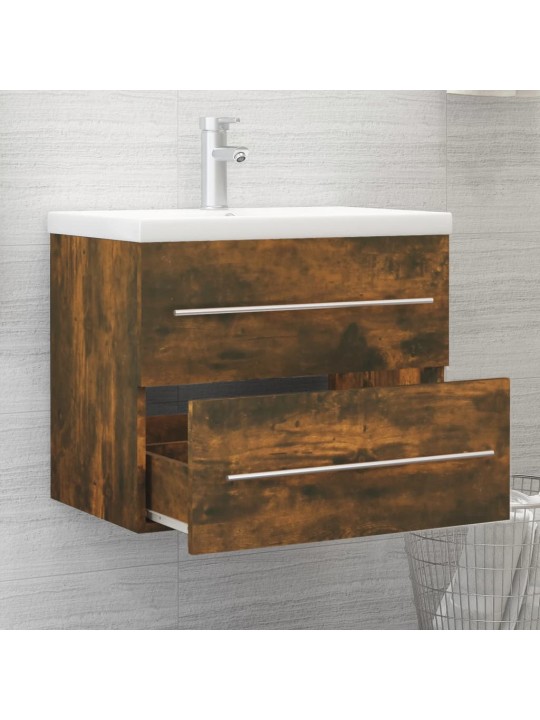Skříňka pod umyvadlo kouřový dub 60x38,5x48 cm kompozitní dřevo