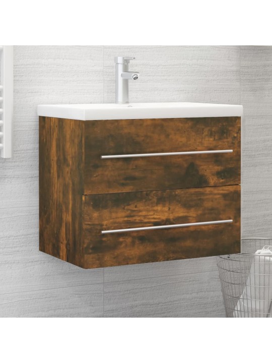 Skříňka pod umyvadlo kouřový dub 60x38,5x48 cm kompozitní dřevo