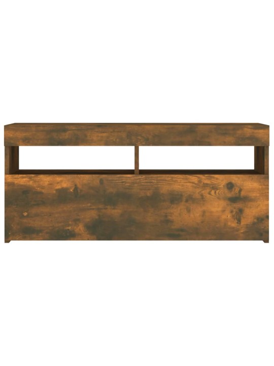 TV skříňka s LED osvětlením kouřový dub 90 x 35 x 40 cm