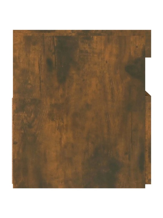 TV skříňka s LED osvětlením kouřový dub 90 x 35 x 40 cm
