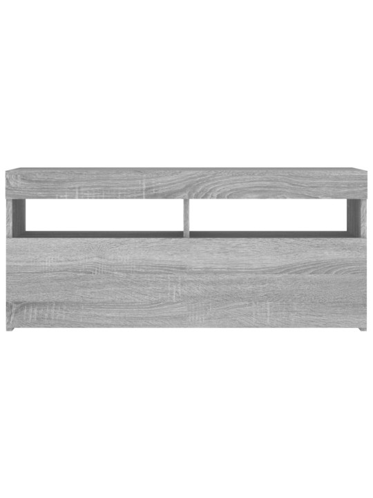 TV skříňka s LED osvětlením šedá sonoma 90 x 35 x 40 cm