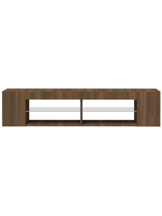 TV skříňka s LED osvětlením hnědý dub 135 x 39 x 30 cm