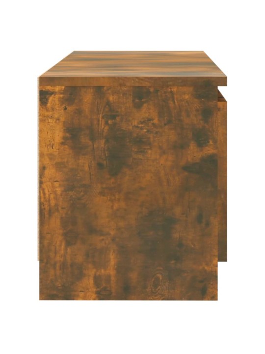 TV skříňka s LED osvětlením kouřový dub 120 x 30 x 35,5 cm