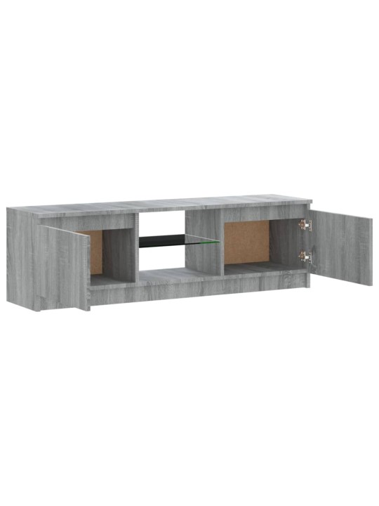 TV skříňka s LED osvětlením šedá sonoma 120 x 30 x 35,5 cm