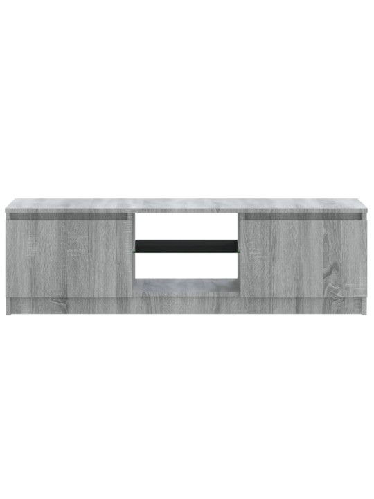 TV skříňka s LED osvětlením šedá sonoma 120 x 30 x 35,5 cm