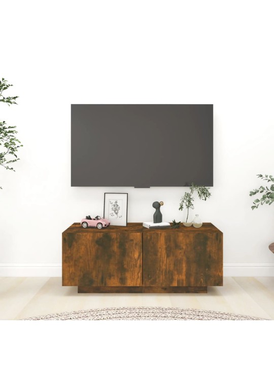 TV skříňka kouřový dub 100 x 35 x 40 cm kompozitní dřevo