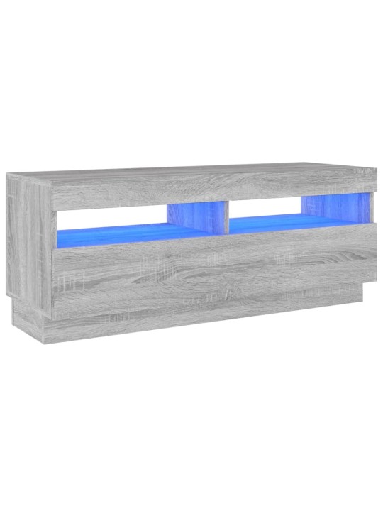 TV skříňka s LED osvětlením šedá sonoma 100 x 35 x 40 cm