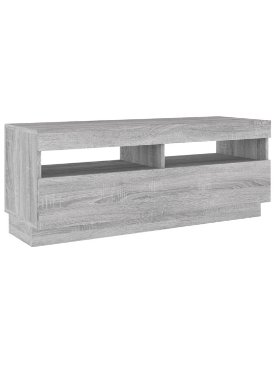 TV skříňka s LED osvětlením šedá sonoma 100 x 35 x 40 cm