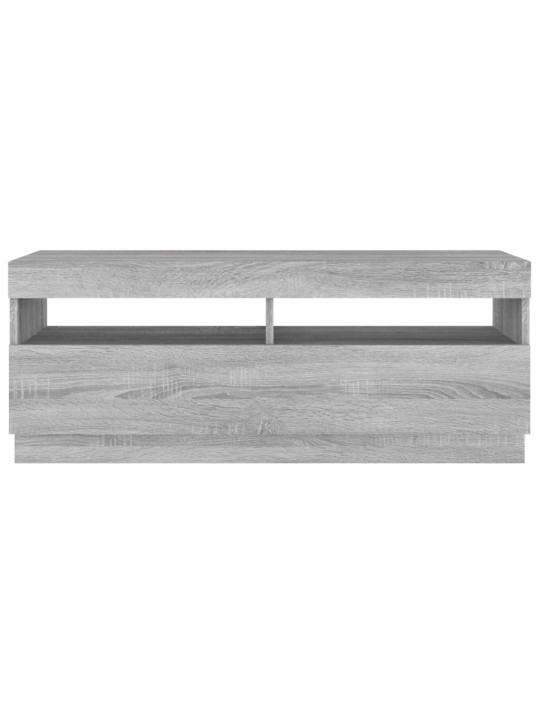 TV skříňka s LED osvětlením šedá sonoma 100 x 35 x 40 cm
