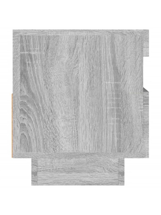 TV skříňka s LED osvětlením šedá sonoma 80 x 35 x 40 cm