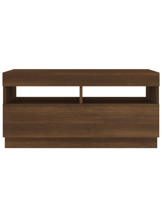 TV skříňka s LED osvětlením hnědý dub 80 x 35 x 40 cm