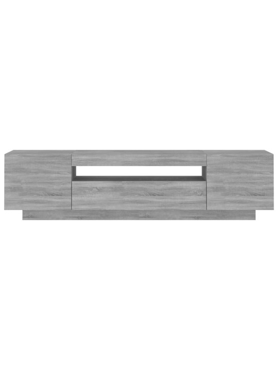 TV skříňka s LED osvětlením šedá sonoma 160 x 35 x 40 cm