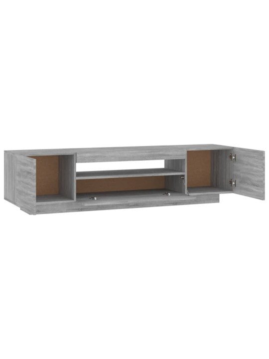 TV skříňka s LED osvětlením šedá sonoma 160 x 35 x 40 cm