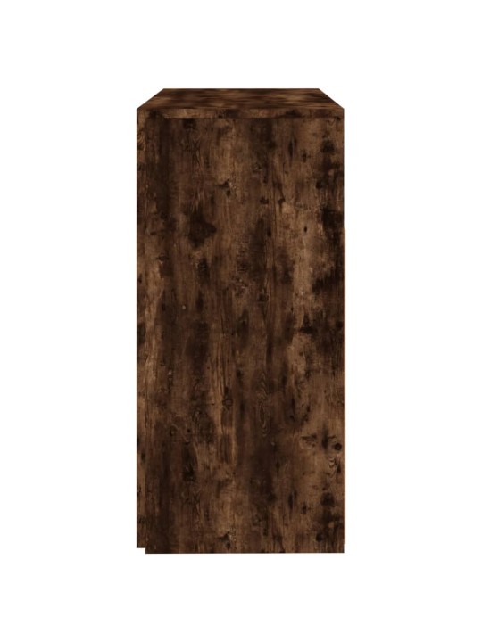Příborník s LED osvětlením kouřový dub 80 x 35 x 75 cm