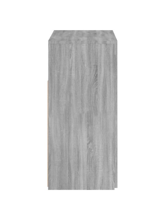 Příborník s LED osvětlením šedý sonoma 80 x 35 x 75 cm
