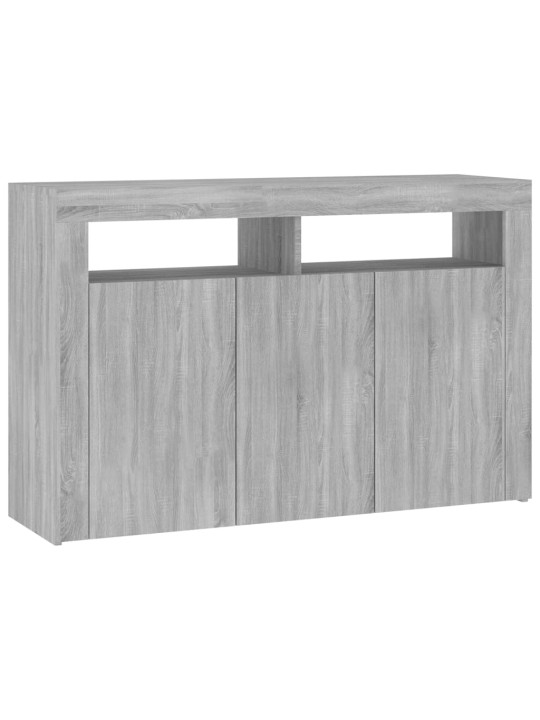 Příborník s LED osvětlením šedý sonoma 115,5 x 30 x 75 cm