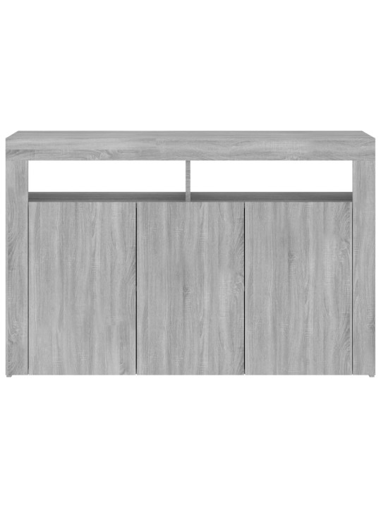 Příborník s LED osvětlením šedý sonoma 115,5 x 30 x 75 cm