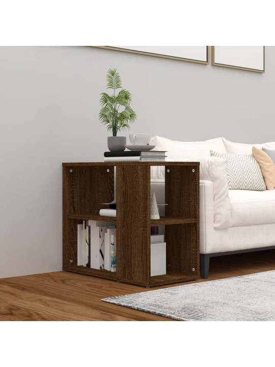 Odkládací skříňka hnědý dub 60 x 30 x 50 cm kompozitní dřevo