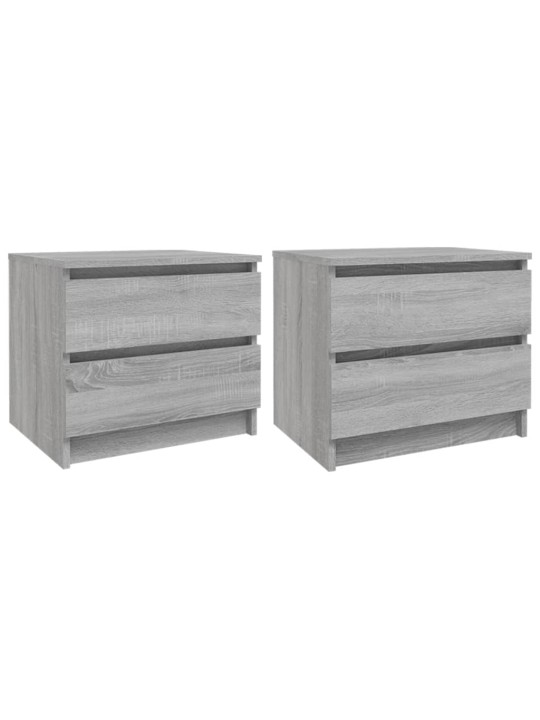 Noční stolky 2 ks šedé sonoma 50x39x43,5 cm kompozitní dřevo