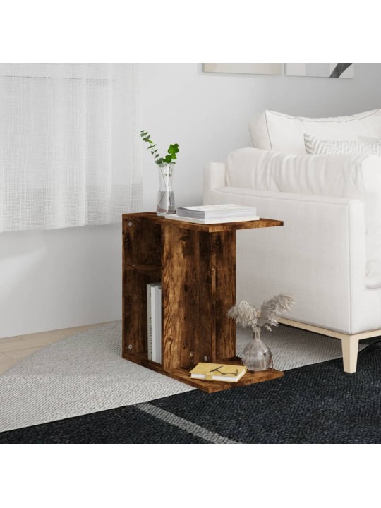Odkládací stolek kouřový dub 50x30x50 cm kompozitní dřevo