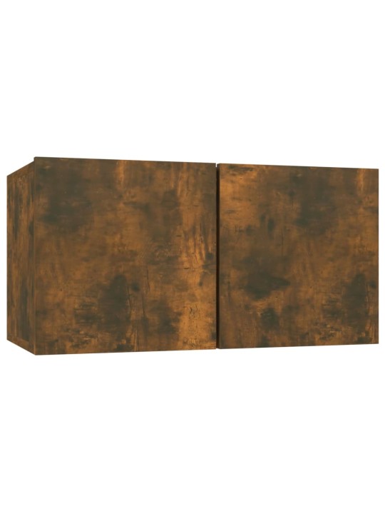 Závěsné TV skříňky 2 ks kouřový dub 60 x 30 x 30 cm