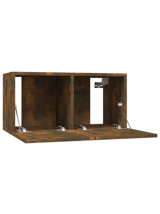 Závěsné TV skříňky 2 ks kouřový dub 60 x 30 x 30 cm