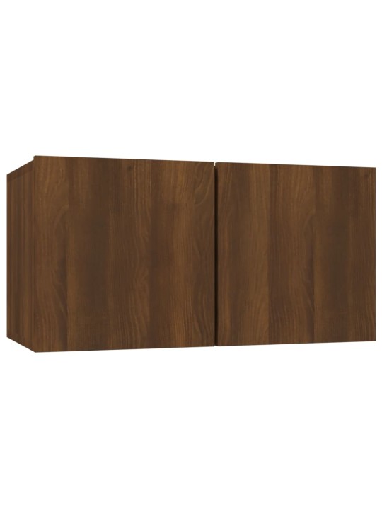 Závěsná TV skříňka hnědý dub 60 x 30 x 30 cm kompozitní dřevo