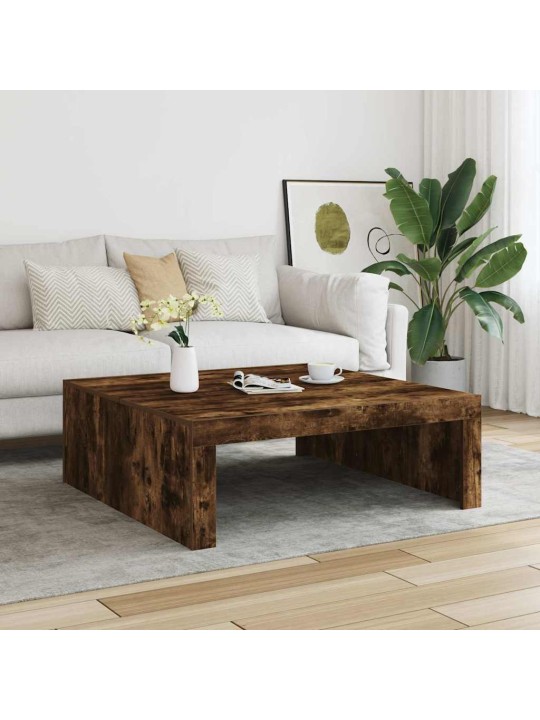 Konferenční stolek kouřový dub 100x100x35 cm kompozitní dřevo