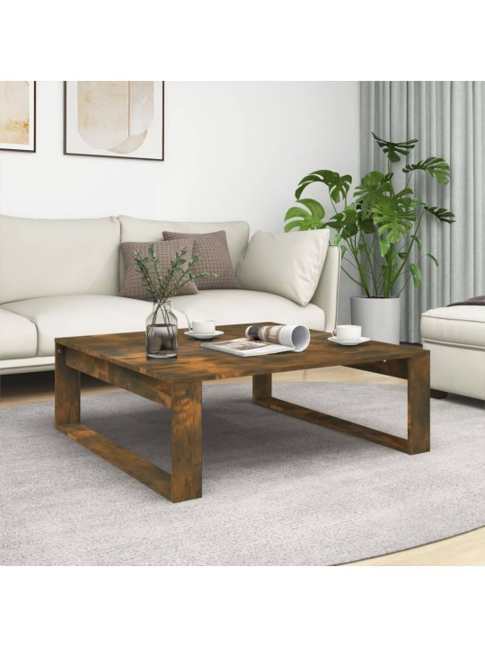 Konferenční stolek kouřový dub 100x100x35 cm kompozitní dřevo