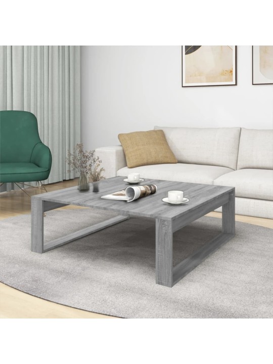 Konferenční stolek šedý sonoma 100x100x35 cm kompozitní dřevo