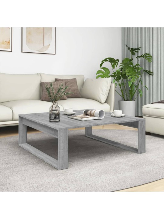 Konferenční stolek šedý sonoma 100x100x35 cm kompozitní dřevo
