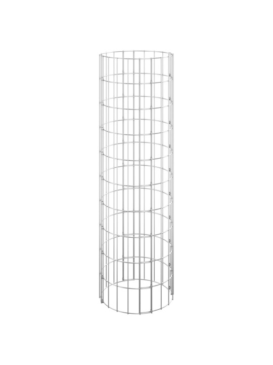 Kruhový gabionový sloupek pozinkovaná ocel Ø 30 x 100 cm