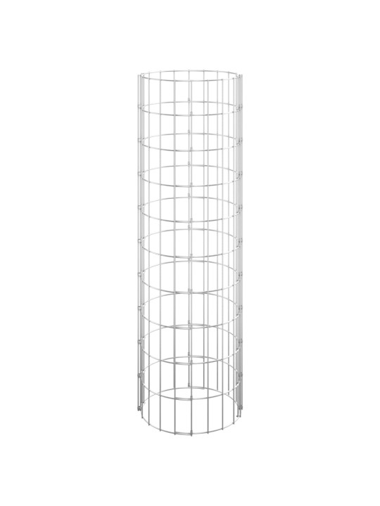 Kruhový gabionový sloupek pozinkovaná ocel Ø 30 x 100 cm
