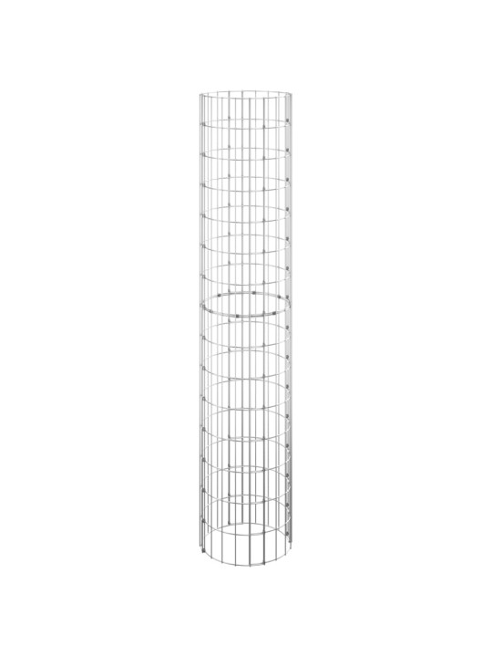 Kruhový gabionový sloupek pozinkovaná ocel Ø 30 x 150 cm