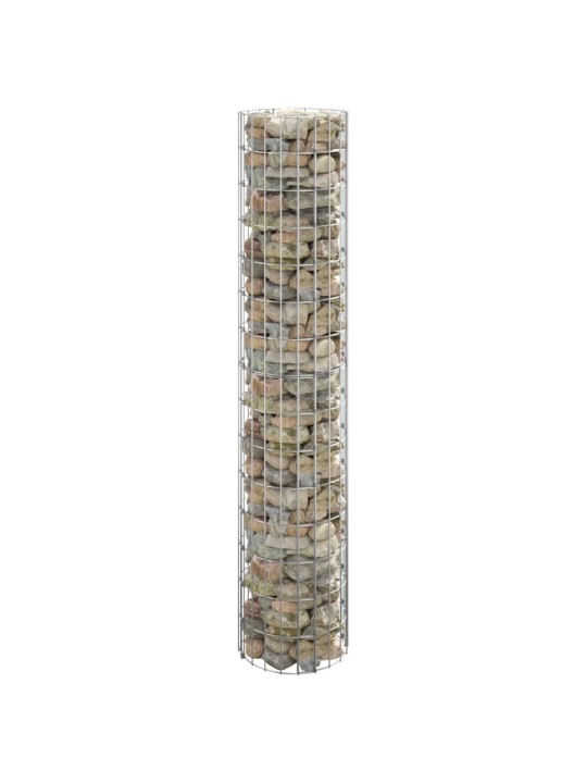 Kruhový gabionový sloupek pozinkovaná ocel Ø 30 x 150 cm