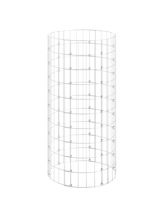 Kruhový gabionový sloupek pozinkovaná ocel Ø 50 x 100 cm