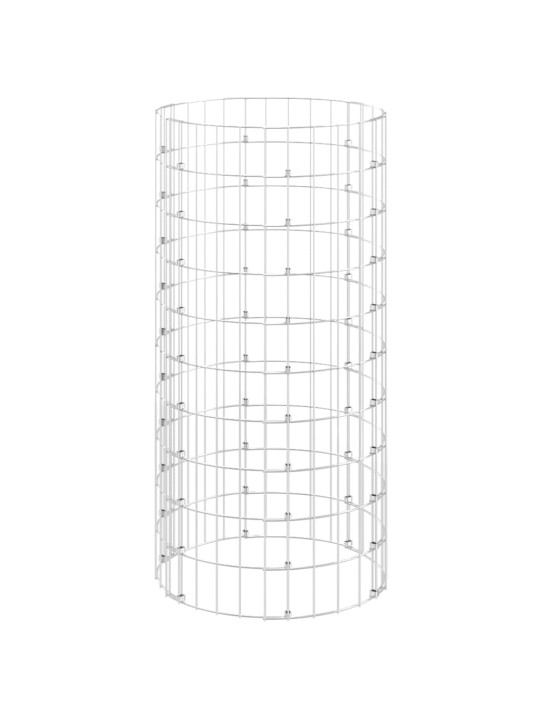 Kruhový gabionový sloupek pozinkovaná ocel Ø 50 x 100 cm