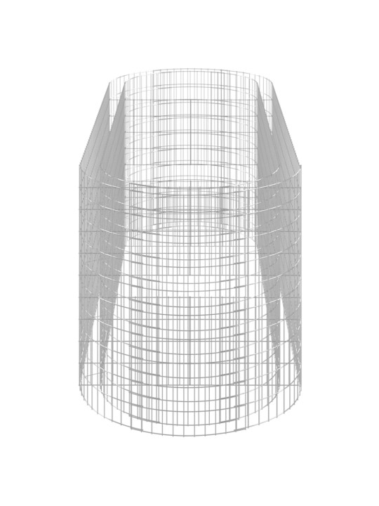 Gabionový vyvýšený záhon pozinkované železo 300 x 100 x 100 cm