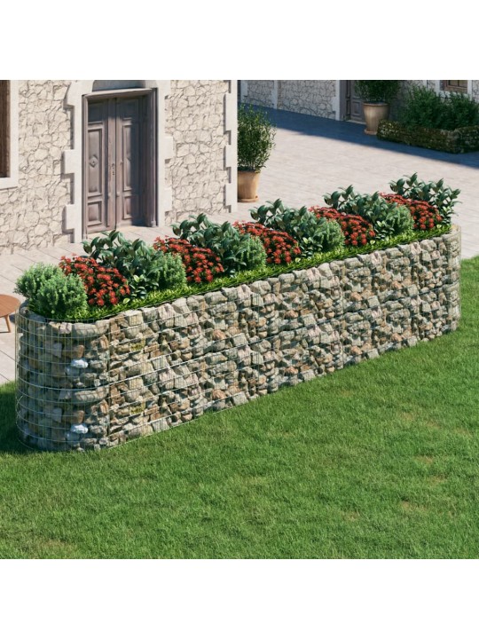 Gabionový vyvýšený záhon pozinkované železo 500 x 100 x 100 cm