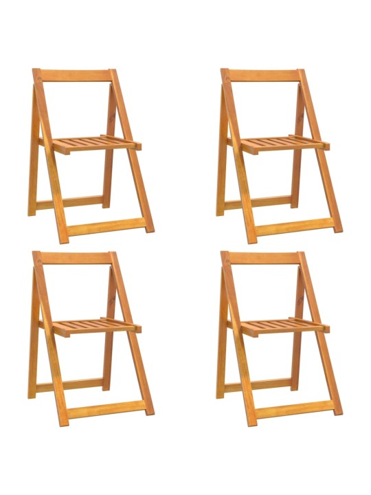 Skládací zahradní židle 4 ks masivní akácie