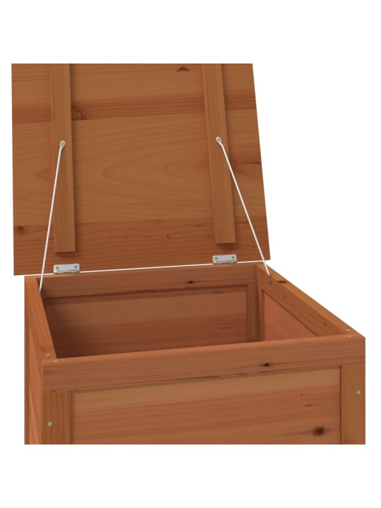 Zahradní box na podušky hnědý 50 x 50 x 56 cm masivní jedle
