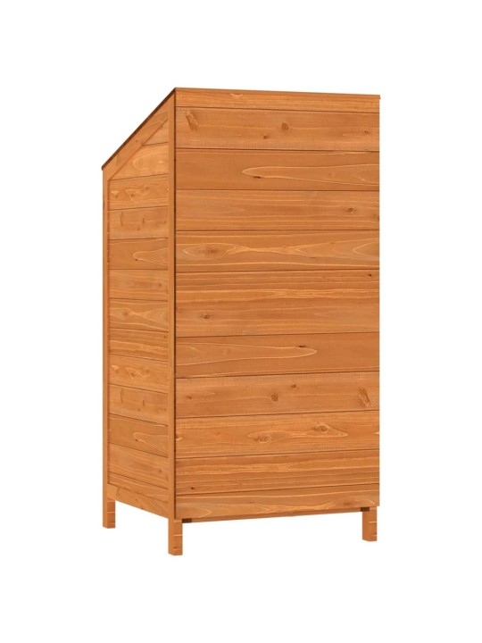 Zahradní kůlna hnědá 55 x 52 x 112 cm masivní jedlové dřevo