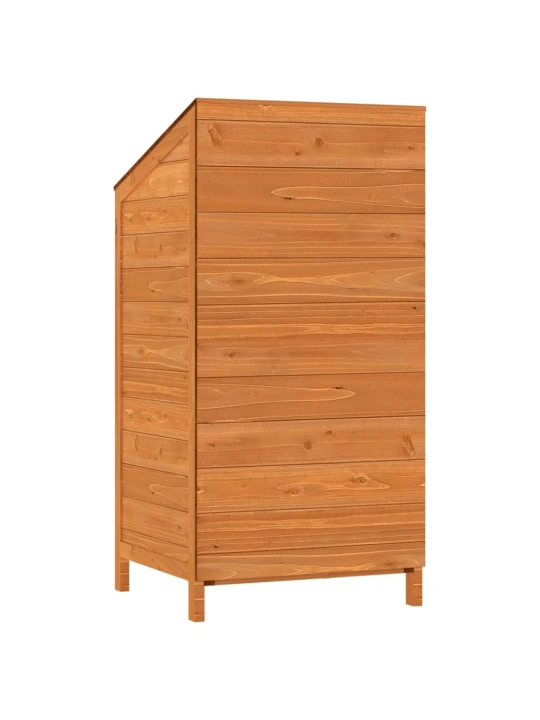 Zahradní kůlna hnědá 55 x 52 x 112 cm masivní jedlové dřevo