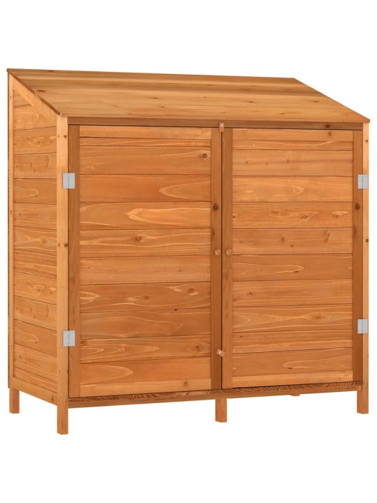 Zahradní kůlna hnědá 102 x 52 x 112 cm masivní jedlové dřevo