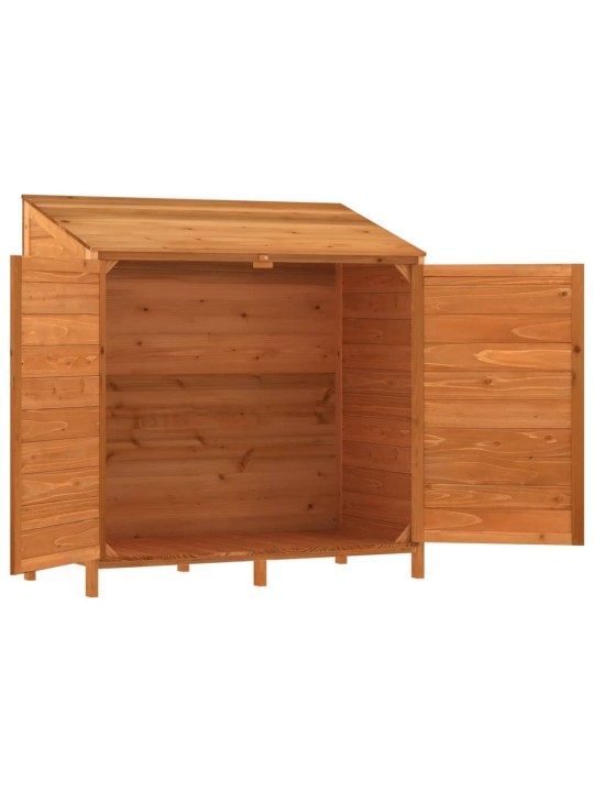 Zahradní kůlna hnědá 102 x 52 x 112 cm masivní jedlové dřevo