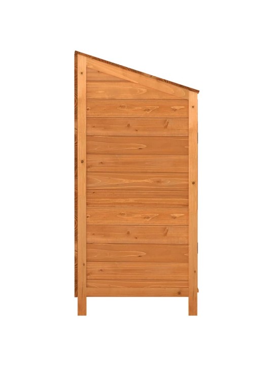 Zahradní kůlna hnědá 102 x 52 x 112 cm masivní jedlové dřevo